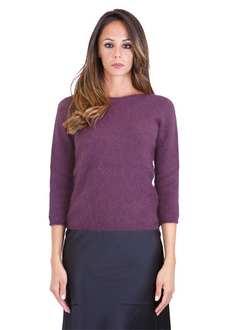 Maglia girocollo con maniche a tre quarti ROBERTO COLLINA | Maglie | 30002F3036